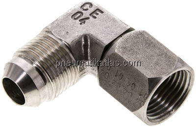90°-Einschraubwinkel, UNF 3/4"-16 (JIC), V4A