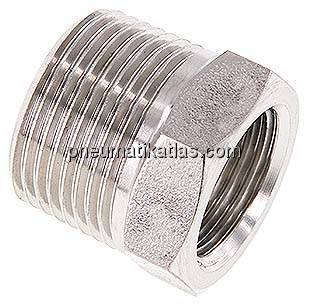 Reduziernippel NPT 3/4"(AG)-NPT 1/2"(IG), 1.4571