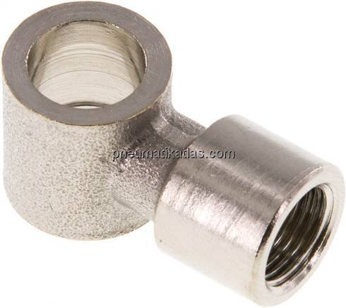 L-Ringstück mit Innengewinde G 1/8", Messing vernickelt