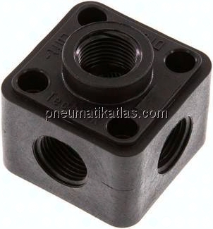 Wanddose (Verteiler) 5 x G 1/2", Kunststoff