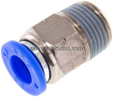 Gerader Steckanschluss NPT 3/8"-3/8" (9,52 mm), IQS-Inch