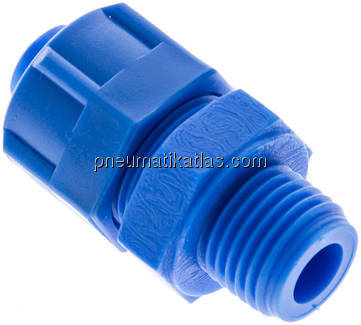 Gerade Verschraubung G 1/4"-11,6x9mm, Kunststoff (POM)
