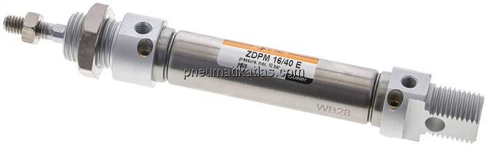 ISO 6432-Zylinder, doppeltwirkend, Kolben 16mm,Hub 40mm