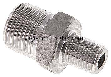 Doppelnippel NPT 3/8"-NPT 1/8", 1.4408