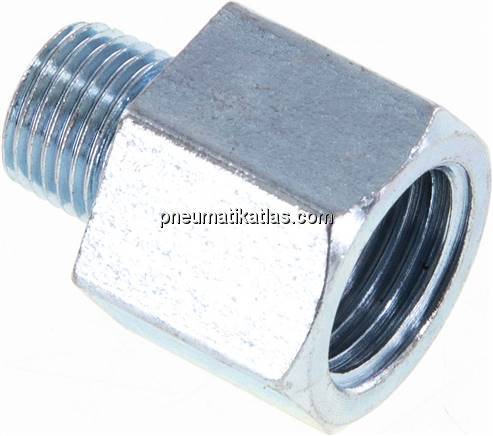 Adapter gerade (Schmiernippel) R 1/8" AG - Rp 1/4" IG