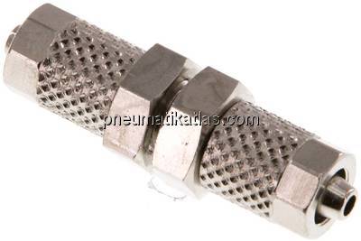 Schott-Verschraubung 5x3 - 5x3mm, Messing vernickelt