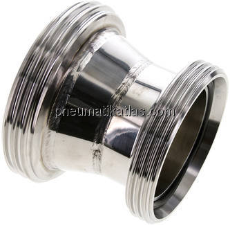 Doppelnippel (Milchgewinde) Rd 110 x 1/4"-Rd 95 x 1/6"