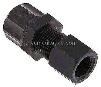 Aufschraub-Schott-Verschraubung G 1/8"-8x6mm,Aluminium