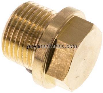 Verschlussstopfen Außenskt. G 3/8", Messing