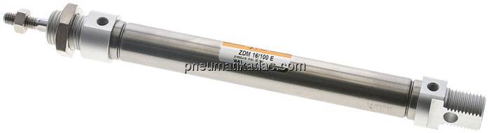 ISO 6432-Zylinder, doppeltwirkend, Kolben 16mm,Hub 100mm