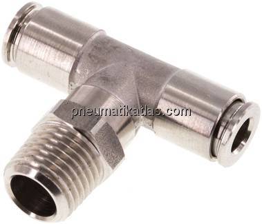 T-Steckanschluss R 1/4"-6mm, IQS-Edelstahl