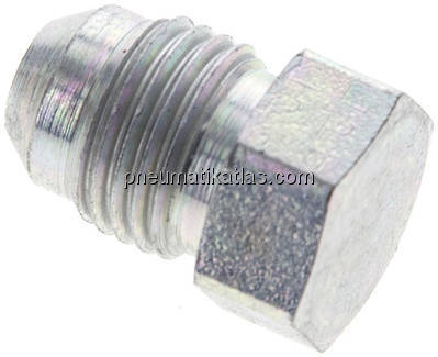 HD-Verschlussstopfen UNF 1/2"-20(JIC), Stahl verzinkt