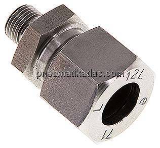 Gerade Schneidringverschr. G 1/8"-12 L (M18x1,5), 1.4571