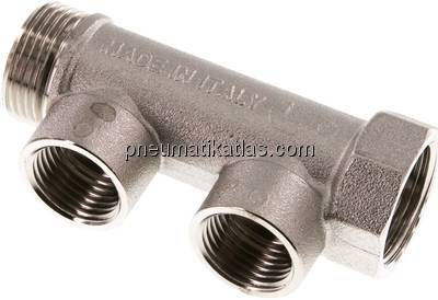 Verteilerrohr G 3/4"(IG/AG), Abgang 2 x G 1/2" (IG)