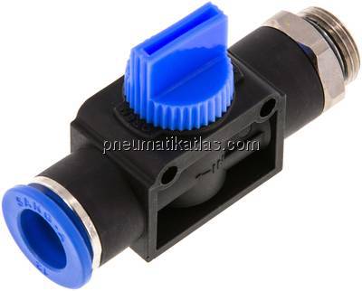 3/2-Wege-Absperrventil G 3/8"-12mm, Schlauchseite entlüftend
