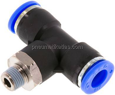 T-Steckanschluss NPT 1/8"-3/8" (9,52 mm), IQS-Inch