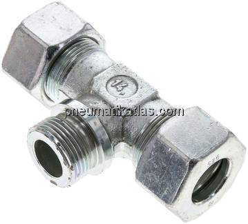 T-Schneidringverschraubung G 1"-25 S (M36x2), Stahl verzinkt