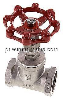 Muffen-Absperrventil, Edelstahl, G 1-1/4", PN 14, Eco-Line
