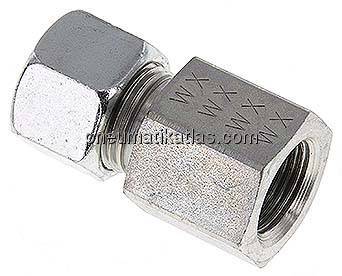Aufschraub-Schneidringverschr. G 3/8"-12 L (M18x1,5), Stahl verzinkt
