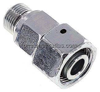Einstellb. Schneidringverschr. G 3/8"-15 L, Stahl verzinkt