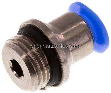 Gerader Steckanschluss G 1/8"-4mm, Mini m. Innensechskt.