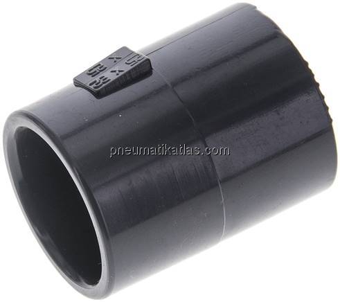 Klebemuffe, PVC-U, 25x32mm - 25mm