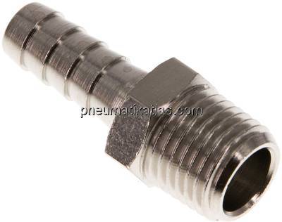 Gewindetülle R 1/4"-8 (5/16")mm, Messing vernickelt
