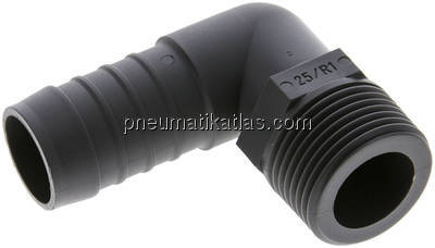 Winkel-Gewindetülle R 1"-25 (1")mm, PA 6