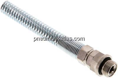 Gerade Drehverschraubung G 3/8"-10x8mm mit Knickschutz