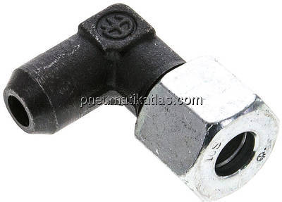 Winkel-Anschweißverschraubung 10 S (M18x1,5), Stahl phosphatiert