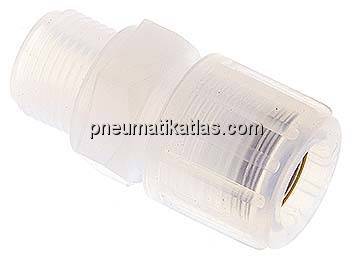 Gerade Verschraubung G 3/8"-12x10mm, PFA