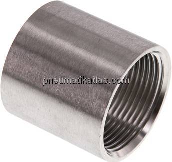 Rundmuffe Rp 1-1/4"-Rp 1-1/4", 1.4408