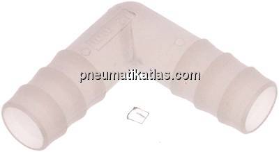Winkel-Schlauchverbinder 13 (1/2")mm, PVDF