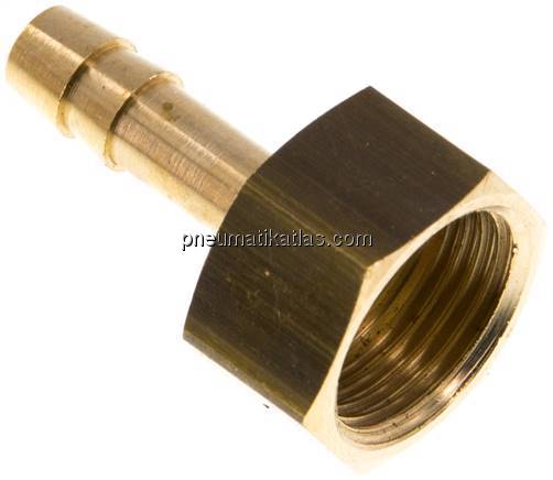 Aufschraub-Schlauchtülle G 3/8"-6 (1/4")mm, Messing