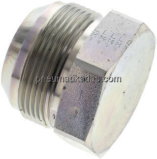 HD-Verschlussstopfen UN 1-7/8"-12(JIC), Stahl verzinkt