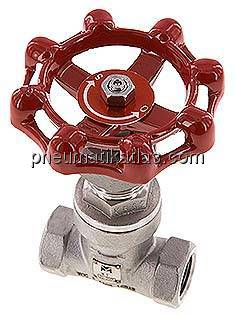 Muffen-Absperrventil, Edelstahl, G 3/8", PN 14, Eco-Line
