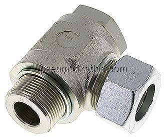 Winkel-Schwenkverschraubung G 1-1/4"-30 S (M42x2), Stahl verzinkt