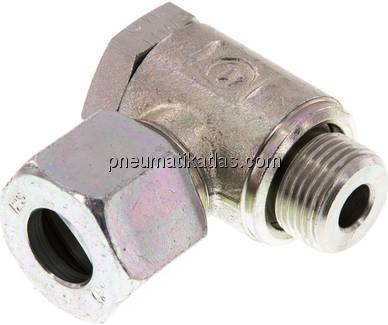 Winkel-Schwenkverschraubung G 3/8"-12 S (M20x1,5), Stahl verzinkt