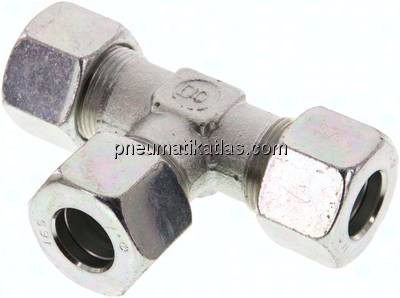 T-Schneidringverschraubung 16 S (M24x1,5), Stahl verzinkt