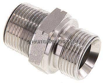 Doppelnippel G 3/4"-NPT 3/4", 1.4571