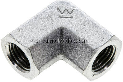 Hochdruck-90°-Winkel NPT 1/4" (IG), Stahl verzinkt