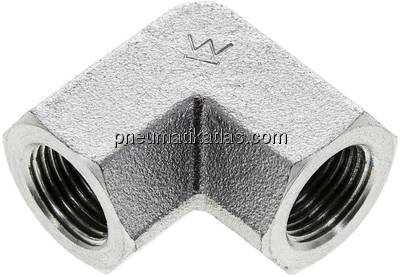 Hochdruck-90°-Winkel NPT 3/8" (IG), Stahl verzinkt