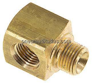 T-Stücke G 1/8"(AG)-2xG 1/8"(IG), Messing