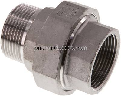 Verschraubung flach dichtend Rp/R 1-1/4" (IG/AG)