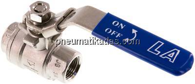 Edelstahl-Kugelhahn, Eco-Line leicht, G 1/4", 0 bis 63bar