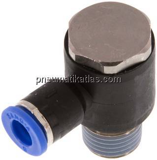 Winkel-Steckanschluss R 1/4"-6mm, IQS-Standard