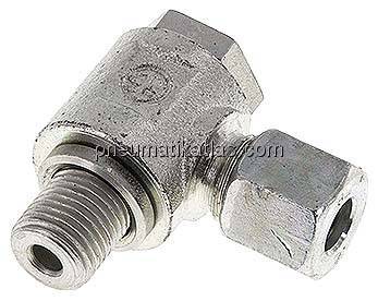Winkel-Schwenkverschraubung G 1/4"-8 L (M14x1,5), Stahl verzinkt