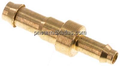 Gerader Steckanschluss 3mm-2mm innen, Messing