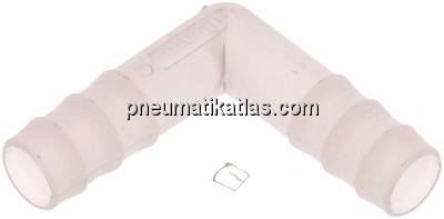 Winkel-Schlauchverbinder 10mm, PVDF