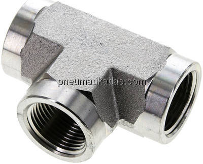 Hochdruck T-Stück NPT 3/4" (IG), Stahl verzinkt